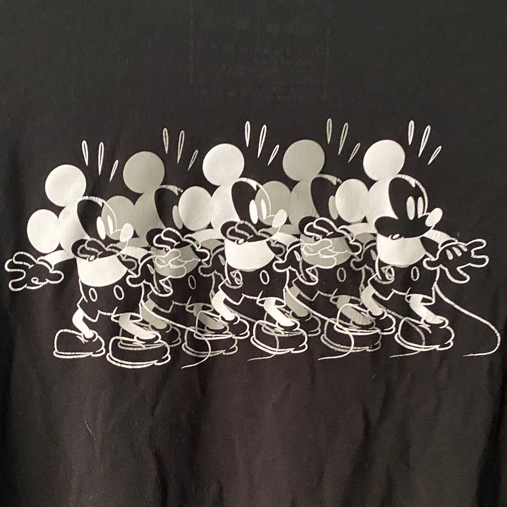 Disney Oh Boy! Black Long Sleeve Tee